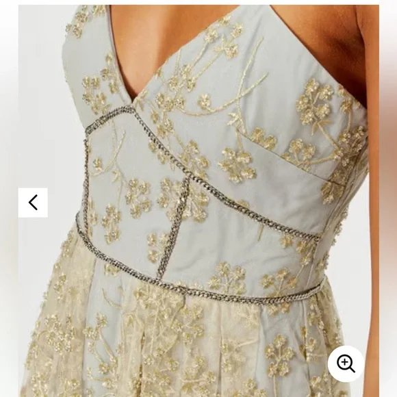 self portrait floral embroidered mesh midi dress self-portrait - White Flower Lace Midi Dress main image 0